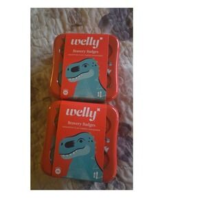 Welly Bravery Badges Assorted Flex Fabric Bandages Dinosaur Kids Count 48x2